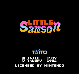 Little Samson (USA) Title Screen